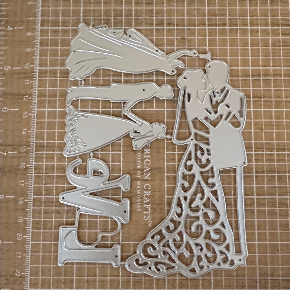 Source Unknown Silver Wedding Design Stamps